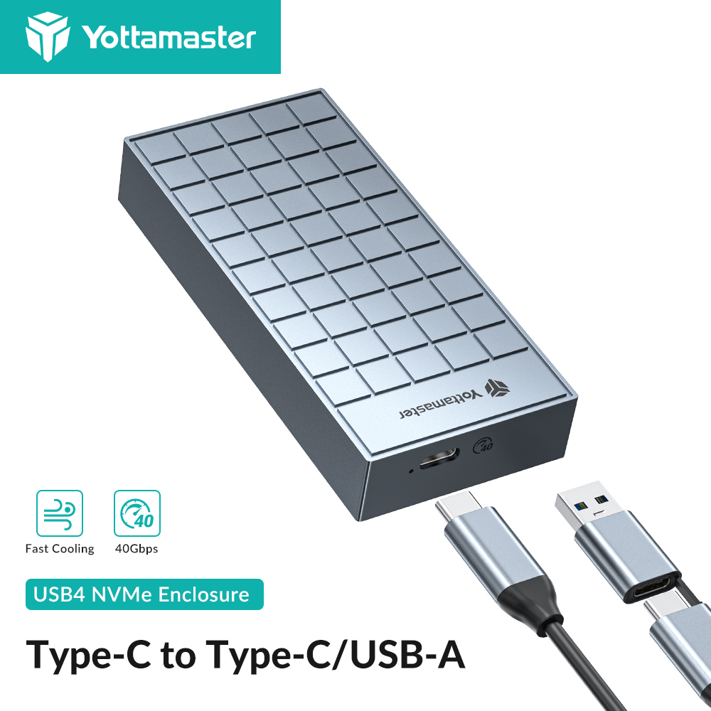 Thunderbolt 4 External Ssd 4Tb - Yottamaster 40Gbps M.2 NVMe SSD muhafaza