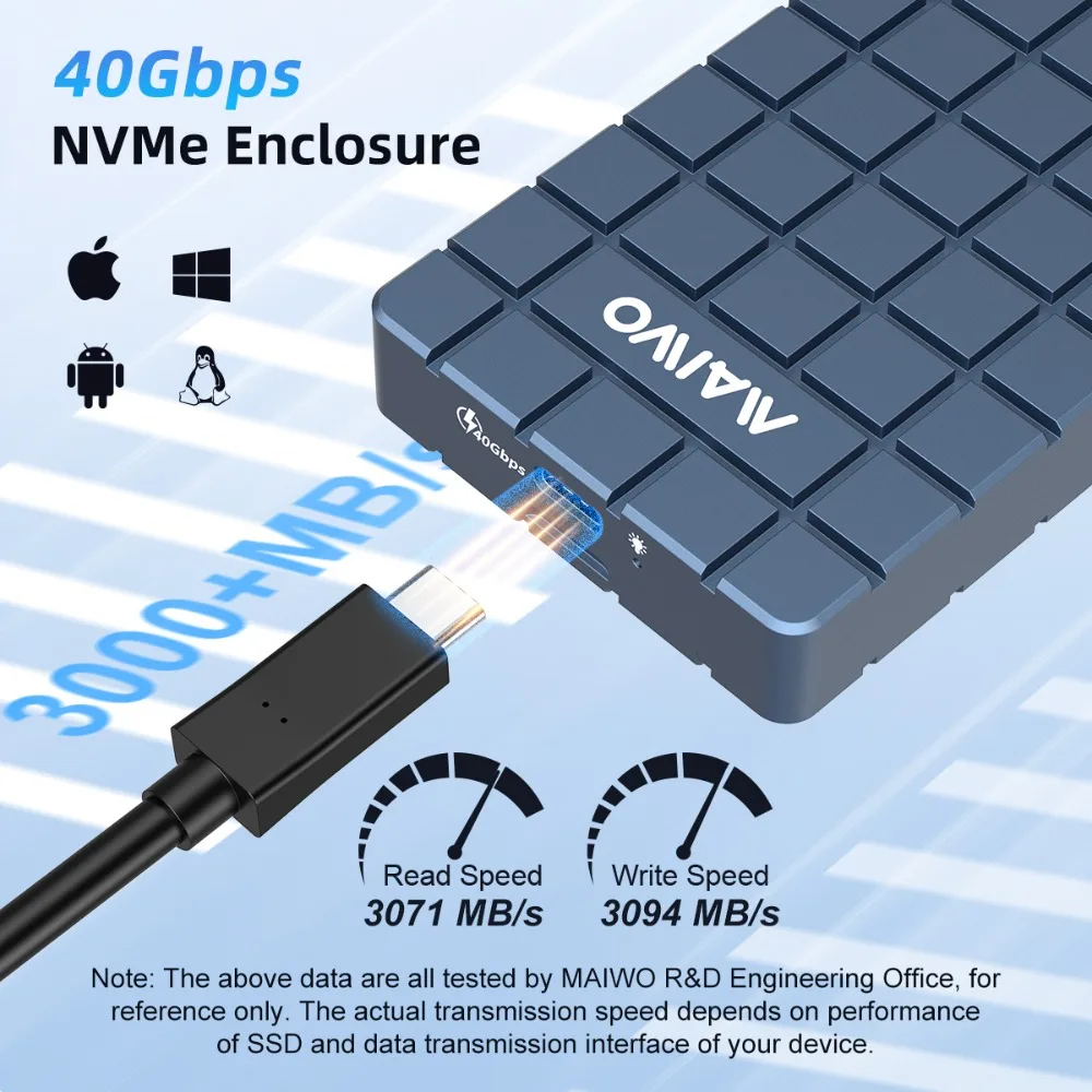 MAIWO USB 4.0 40Gbps M.2 NVMe  - Usb4 40Gbps External Ssd 8Tb incelemesi ve fiyatı